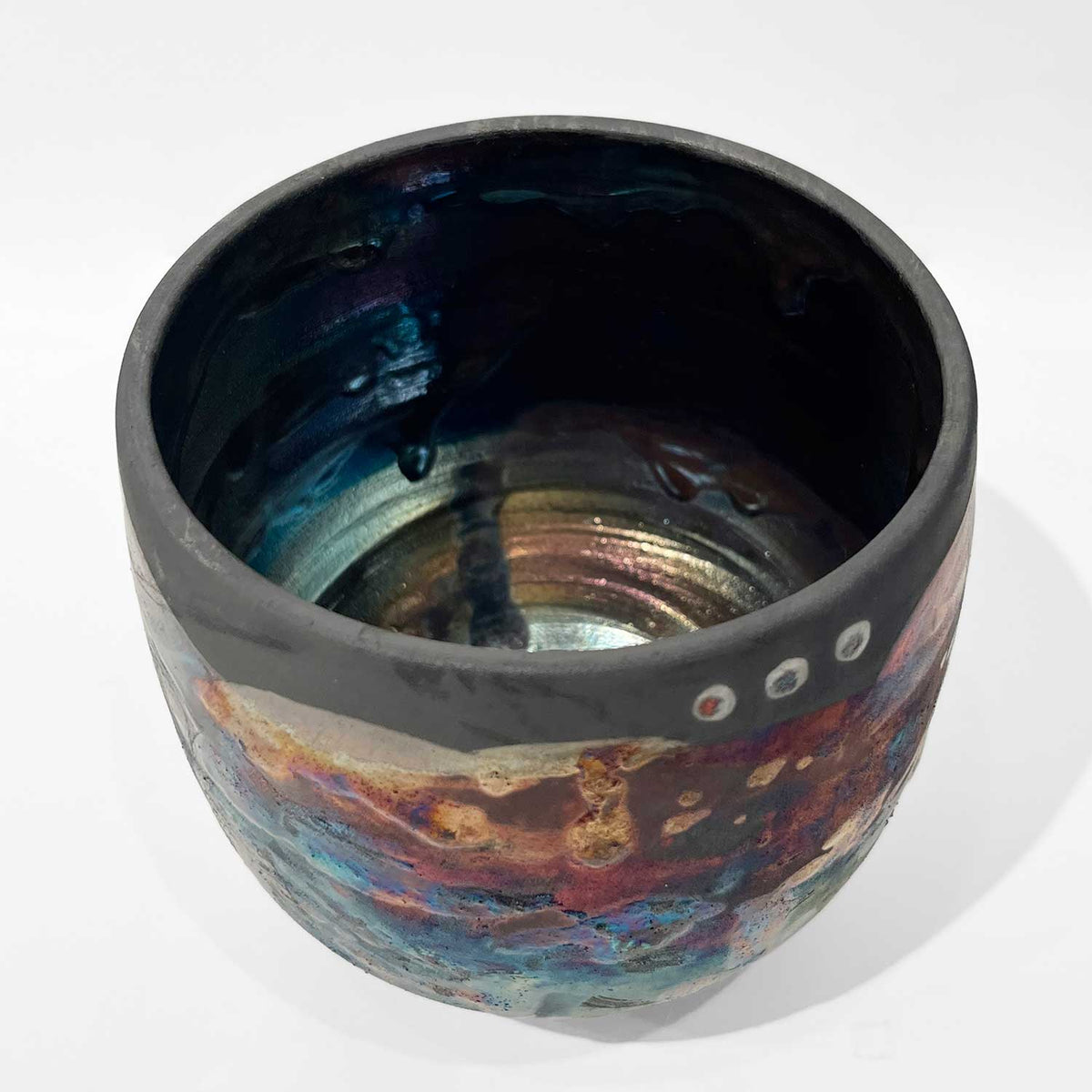 Small Raku Luster Vessel 2 - Petroff Gallery - Ceramics