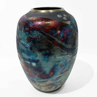 Medium Raku Tall Luster Vase - Petroff Gallery - Ceramics 