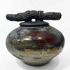 Large Raku Luster Jar with Cover