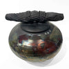 Large Raku Luster Jar with Cover