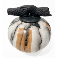 Medium Horse Hair Jar with Cover 2 - Petroff Gallery - Ceramics 