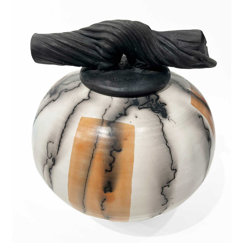 Medium Horse Hair Jar with Cover 2 - Petroff Gallery - Ceramics 