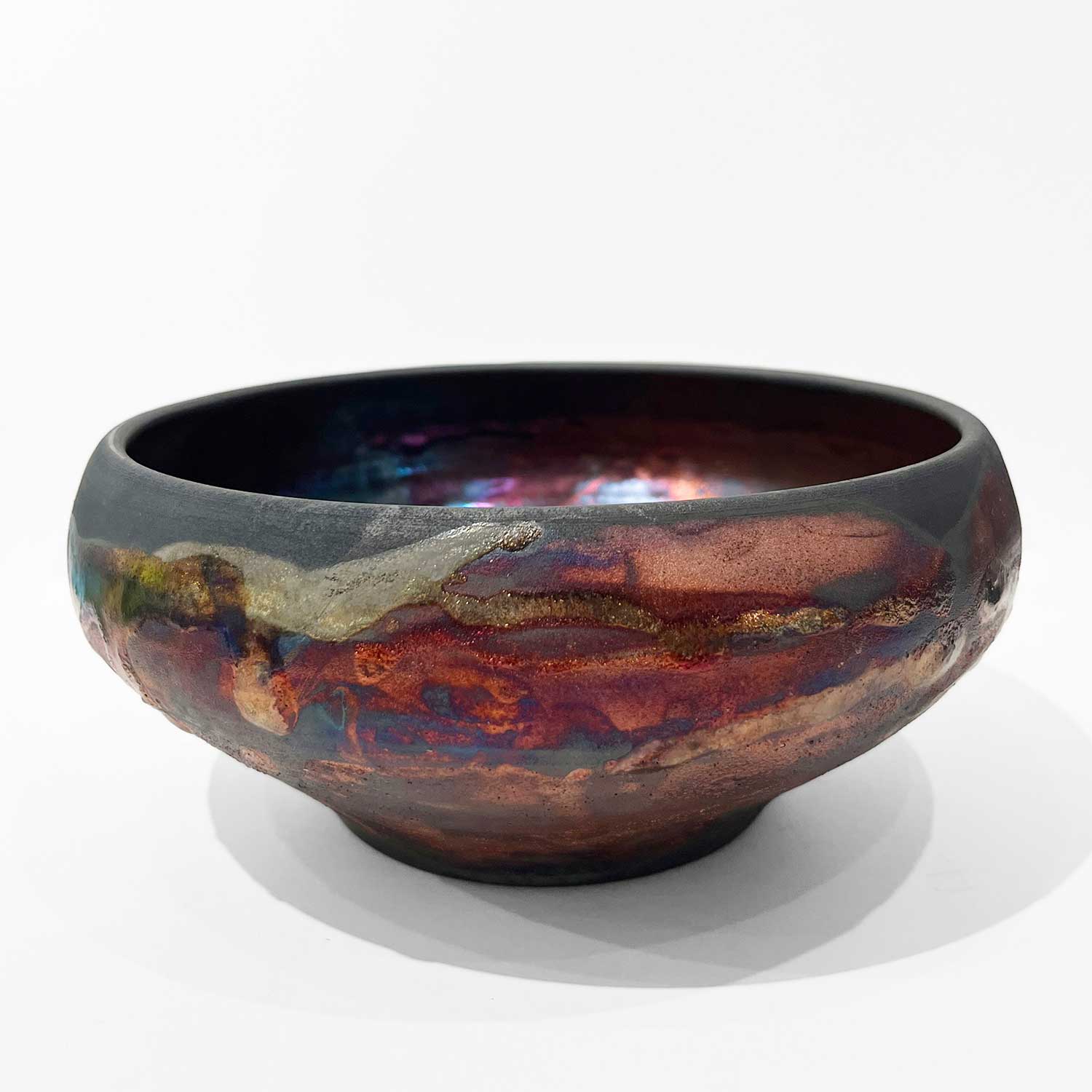Medium Luster Raku Bowl - Petroff Gallery - Ceramics 