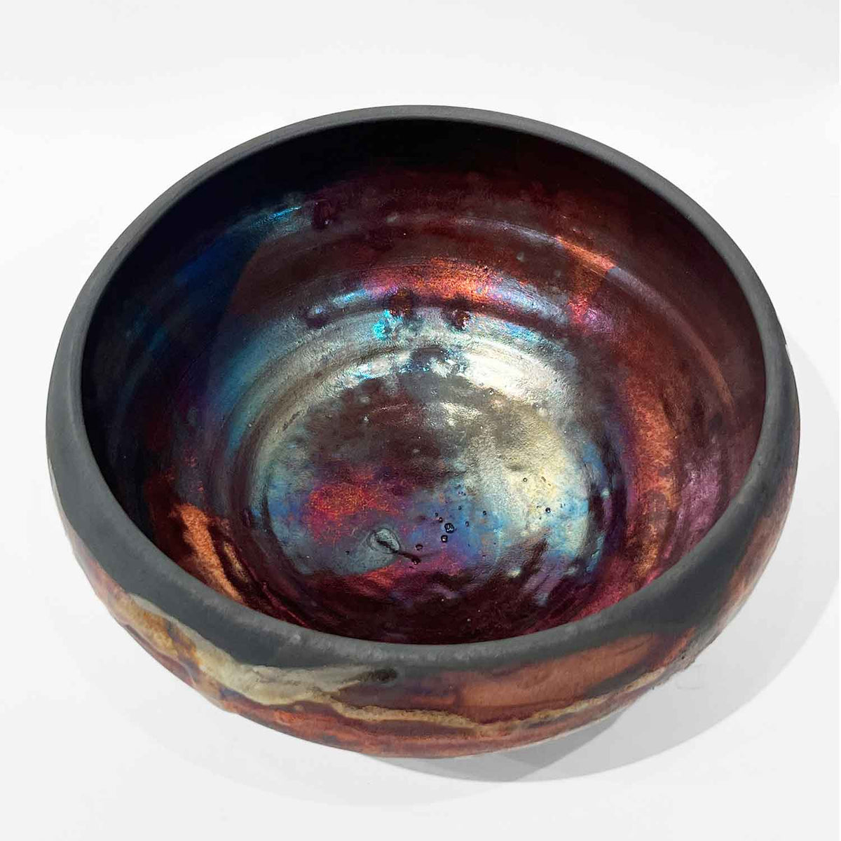 Medium Luster Raku Bowl - Petroff Gallery - Ceramics 