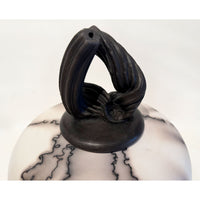Horse Hair Cover Jar Wide - Petroff Gallery - Ceramic Art