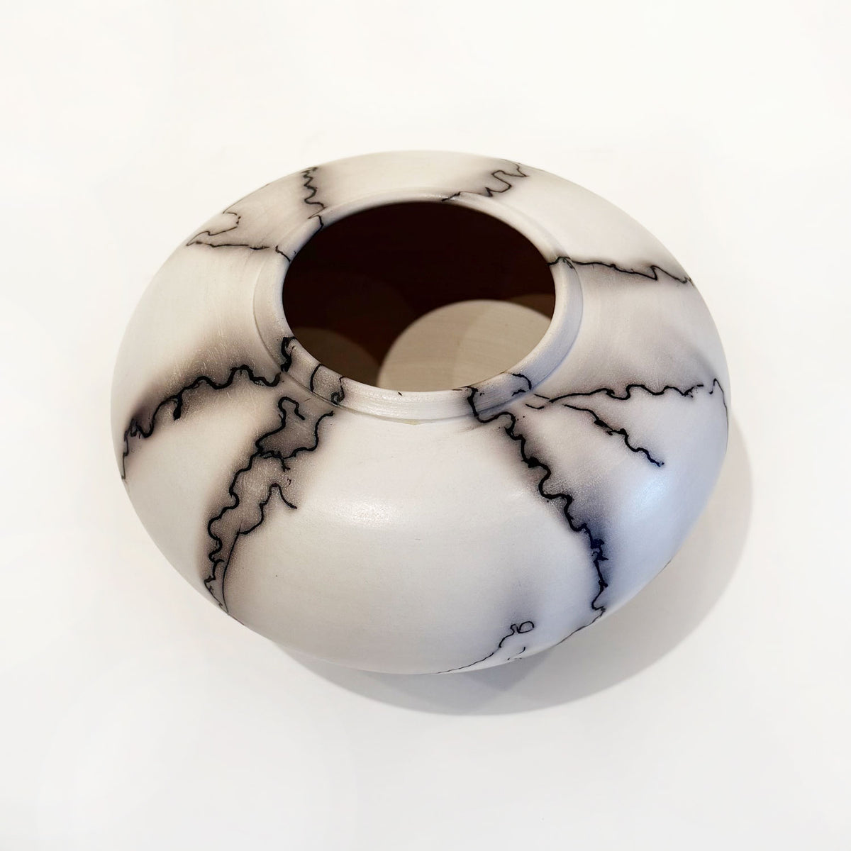 Horse Hair Vessel Small - Petroff Gallery - Ceramic Art