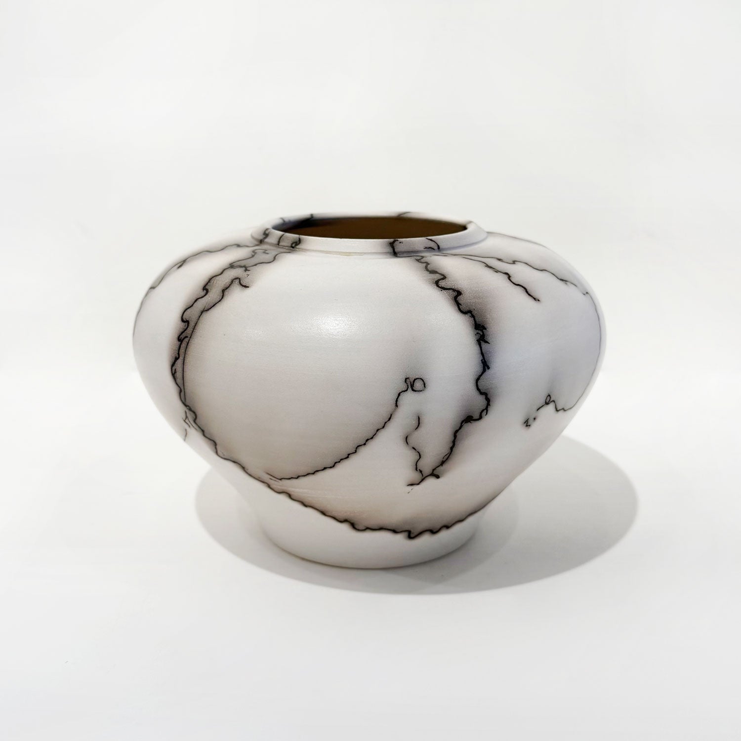 Horse Hair Vessel Small - Petroff Gallery - Ceramic Art