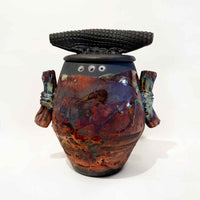 Luster Cover Jar with Handles - Petroff Gallery - Ceramic Art