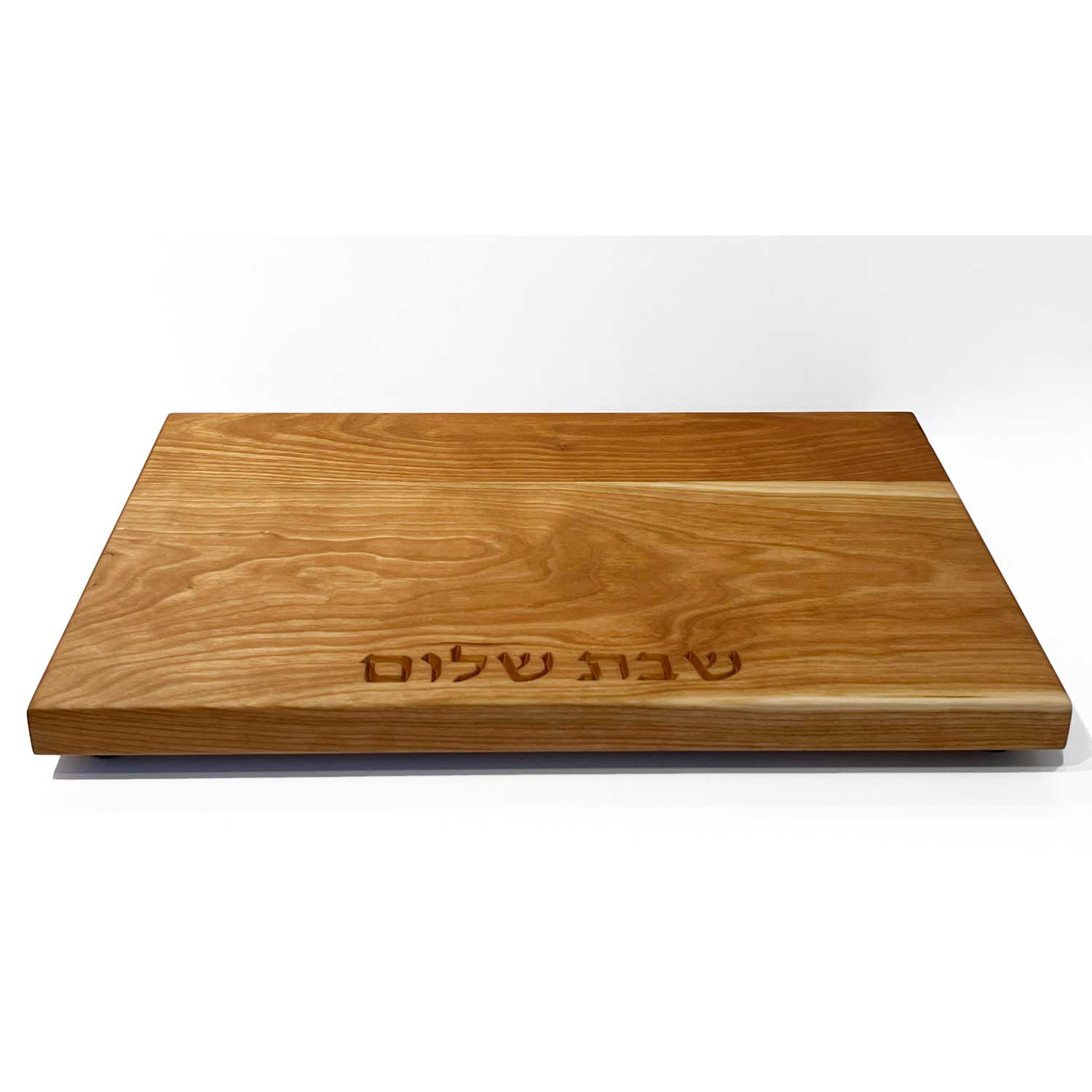 Cherry Board with Shabbat Shalom - Petroff Gallery - Judaica Art