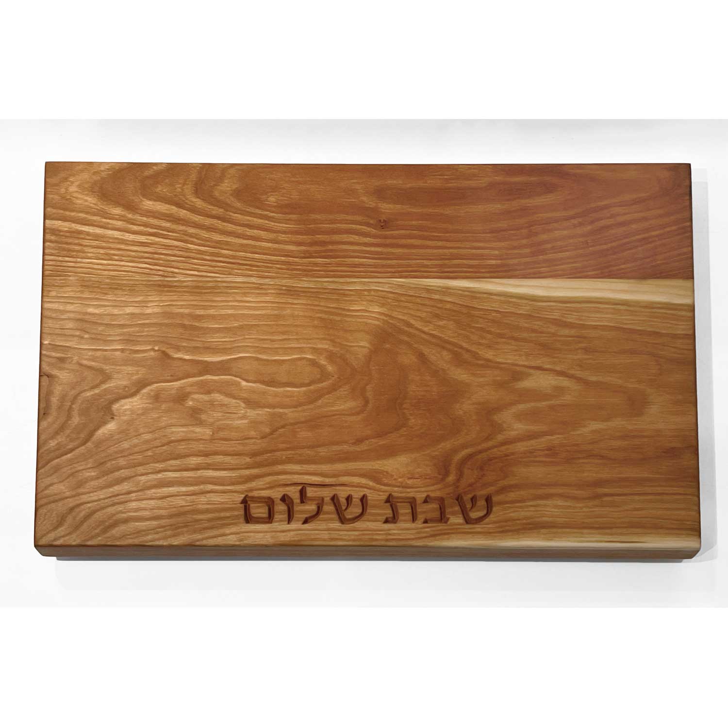 Cherry Board with Shabbat Shalom - Petroff Gallery - Judaica Art
