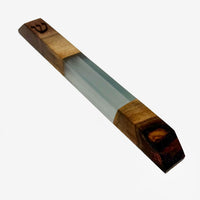 Walnut and Resin Mezuzah - Petroff Gallery - Judaica