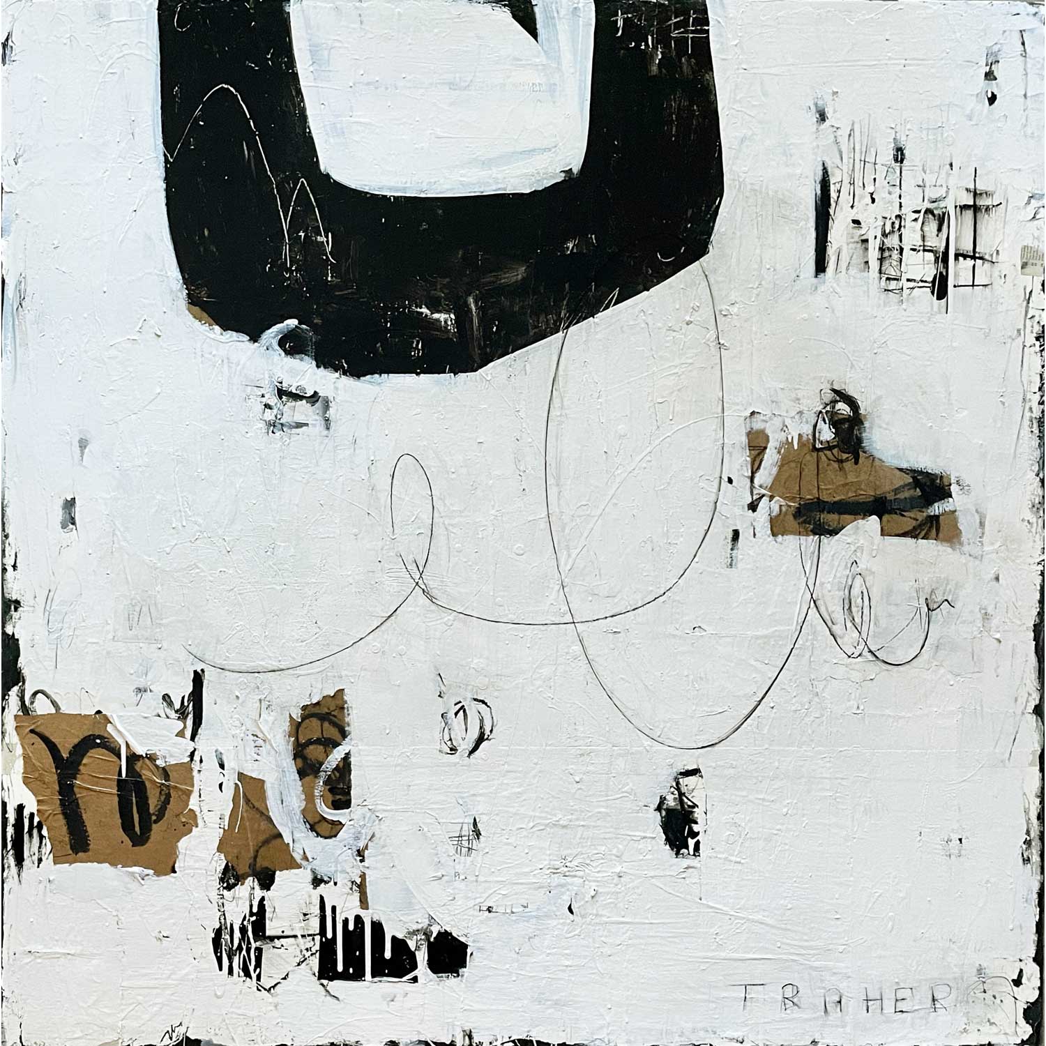 Say What You Want to Say 48" x 48" - Petroff Gallery -  - Miriam Traher - Say What You Want to Say 48" x 48"