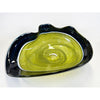 Sea Green/Olive Cane Bowl - Petroff Gallery - Glass Art