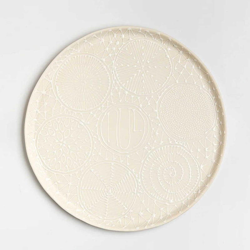Seder Plate White - Petroff Gallery - Judaica