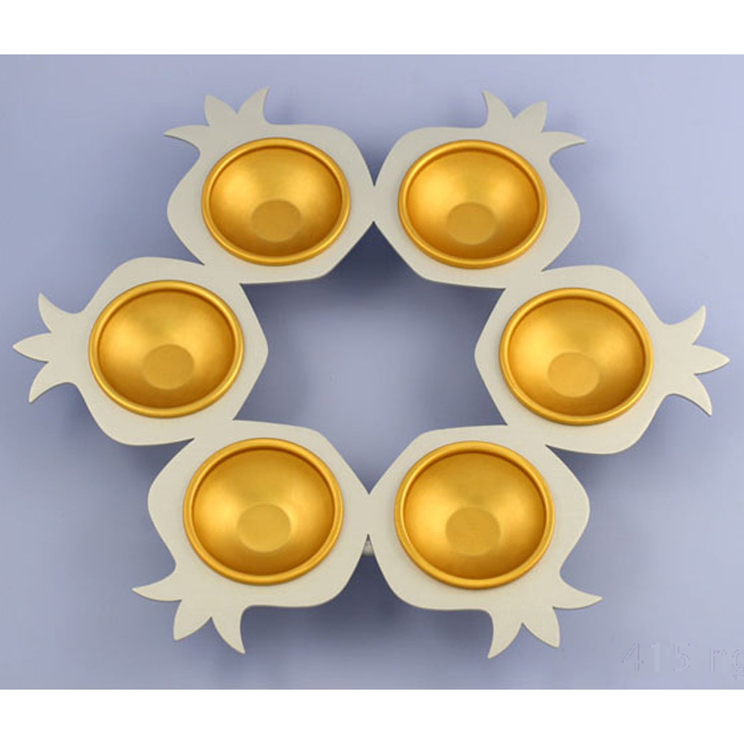 Seder Plate Gold - Petroff Gallery