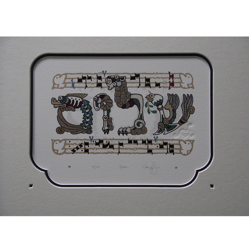Shalom 10" x 12" - Petroff Gallery -  - 