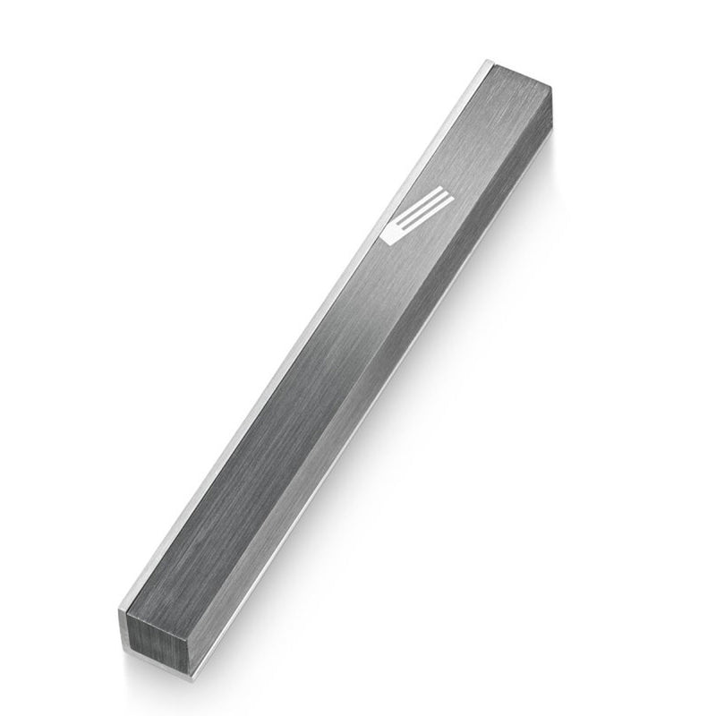 Side Cover Mezuzah - Grey - Petroff Gallery -  - Adi Sidler - Side Cover Mezuzah Grey, 6" tall