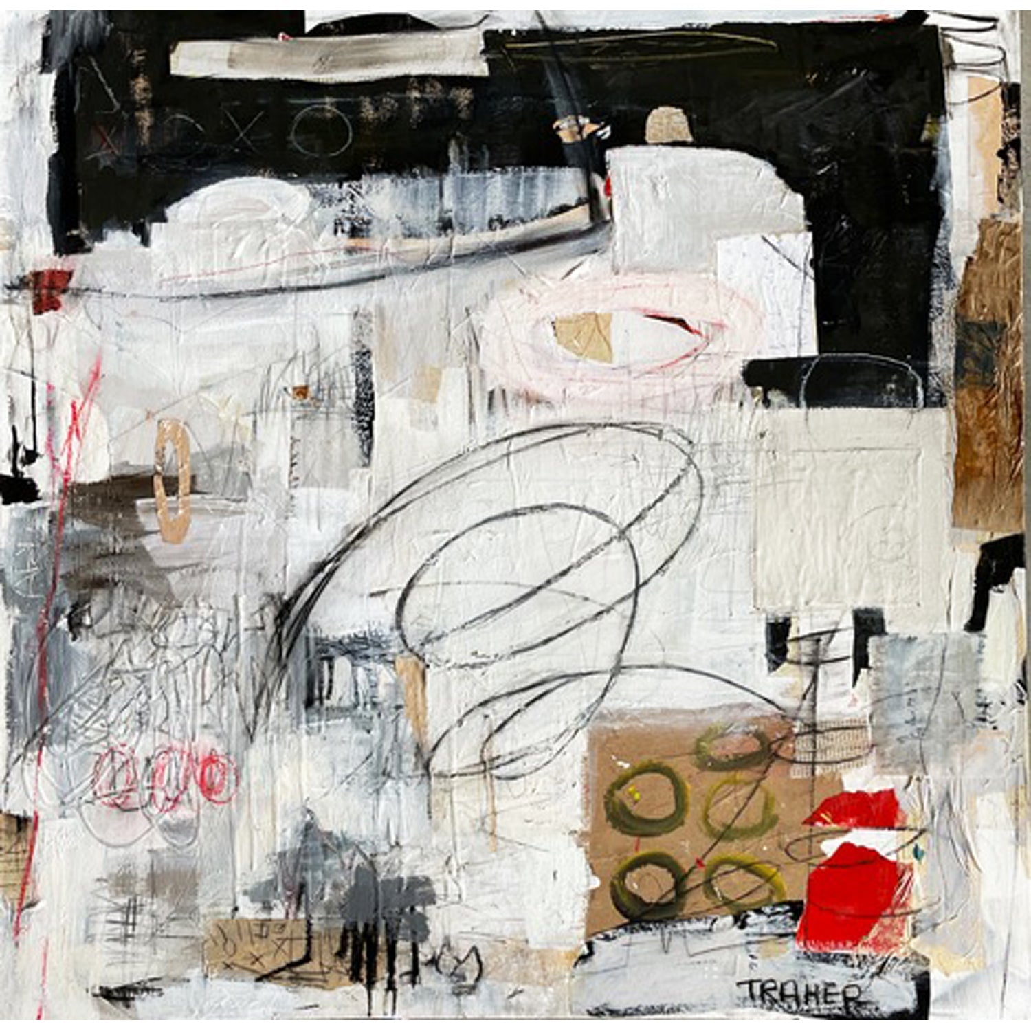 Since When Did It Matter 36" x 36" - Petroff Gallery -  - Miriam Traher - Since When Did It Matter, 36" x 36"