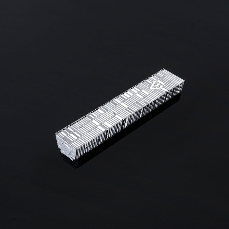 Skyscraper White Mezuzah - Petroff Gallery