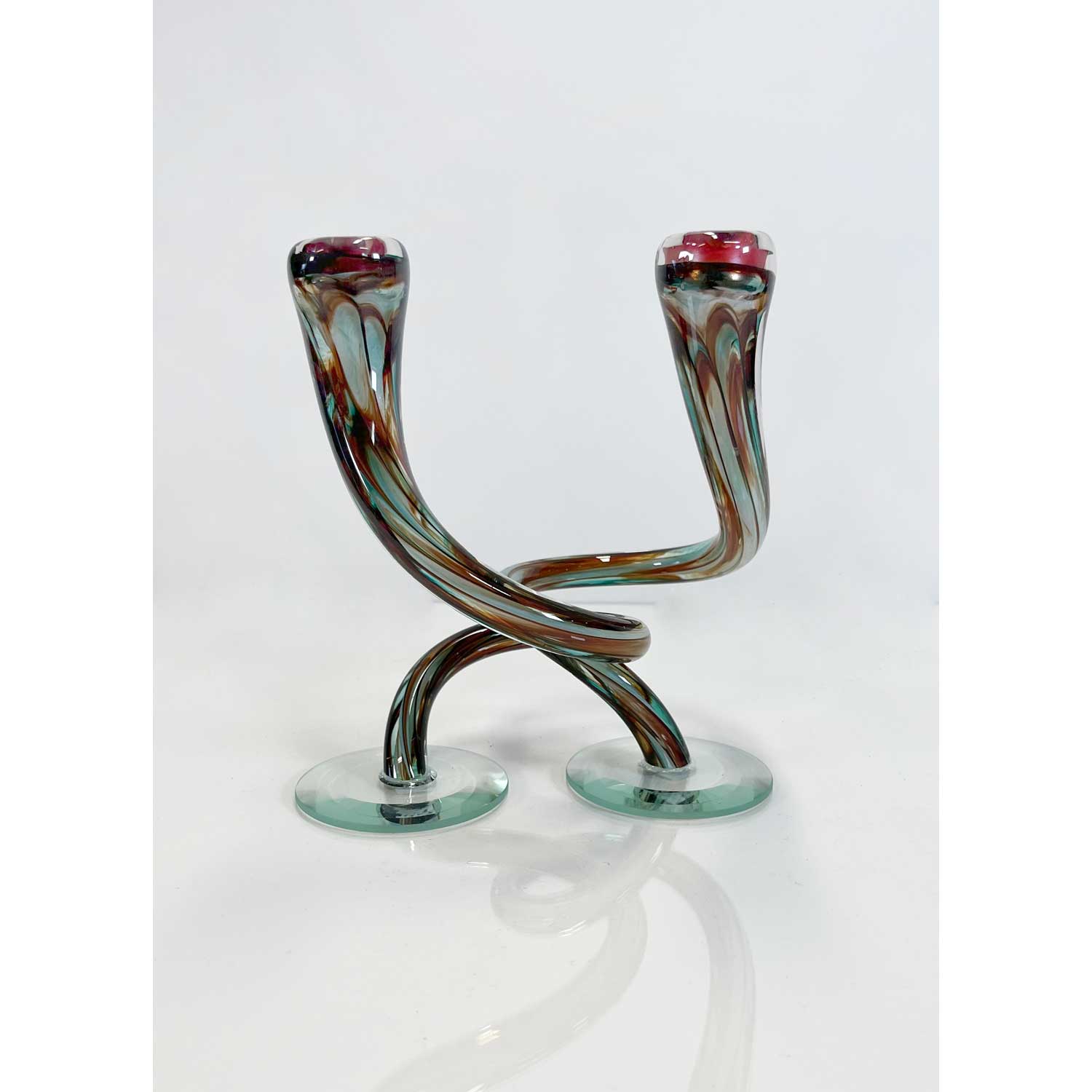 Sm Cherry/Gold Candlesticks - Petroff Gallery -  - 