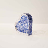 Wedding Glass Heart Mini - Petroff Gallery - Judaica