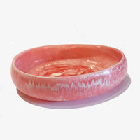 Pink Resin Bowl Detail - Petroff Gallery 