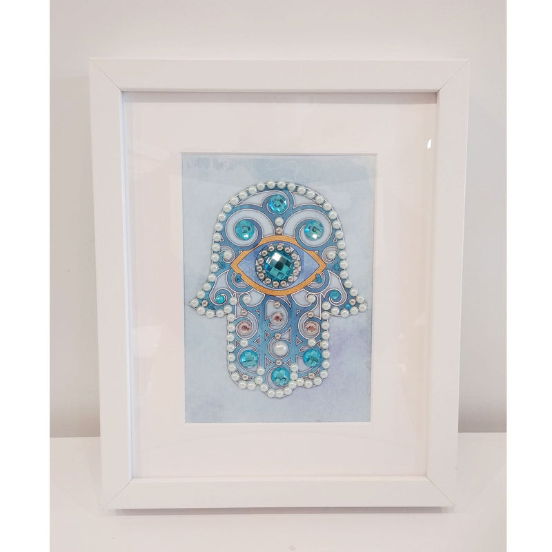 Small Blue Chamsa - Petroff Gallery -  - Rhonda Brewes - Chamsa