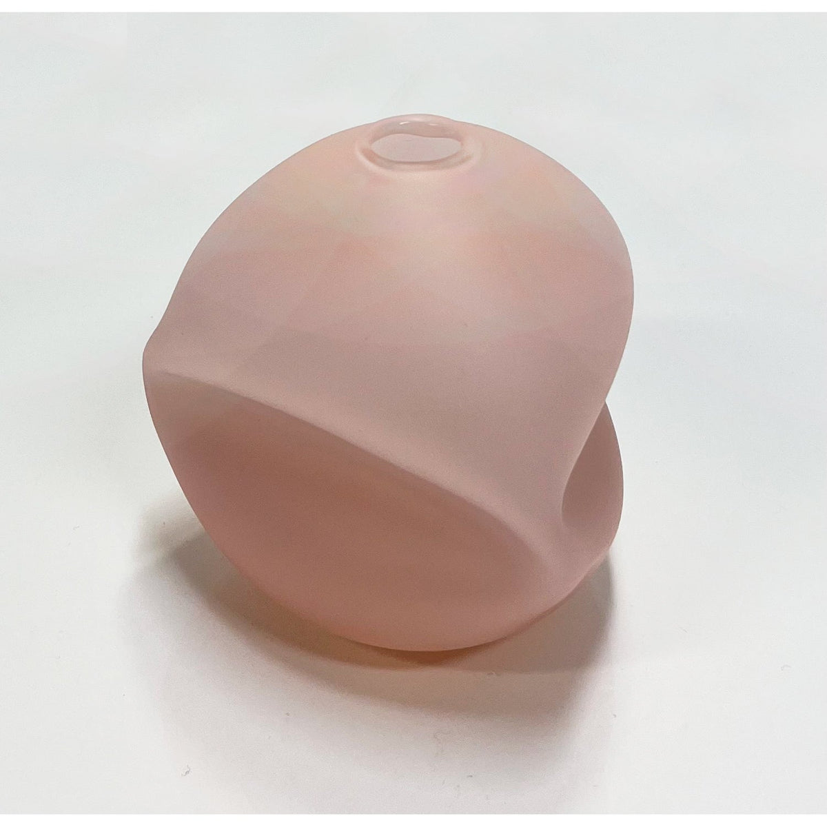 Small Dusty Pink Pebble Vase - Petroff Gallery - Glass Art