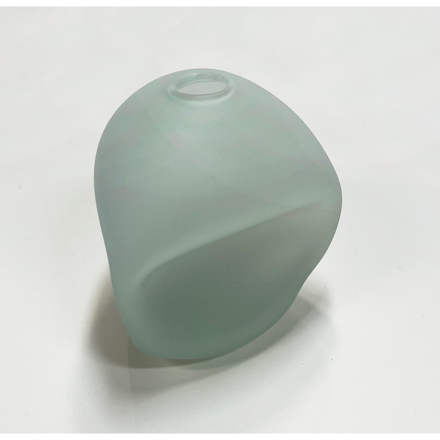 Small Jade Pebble Vase - Petroff Gallery - Glass Art