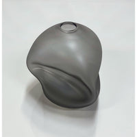 Small Smoke Grey Pebble Vase - Petroff Gallery - Glass Art