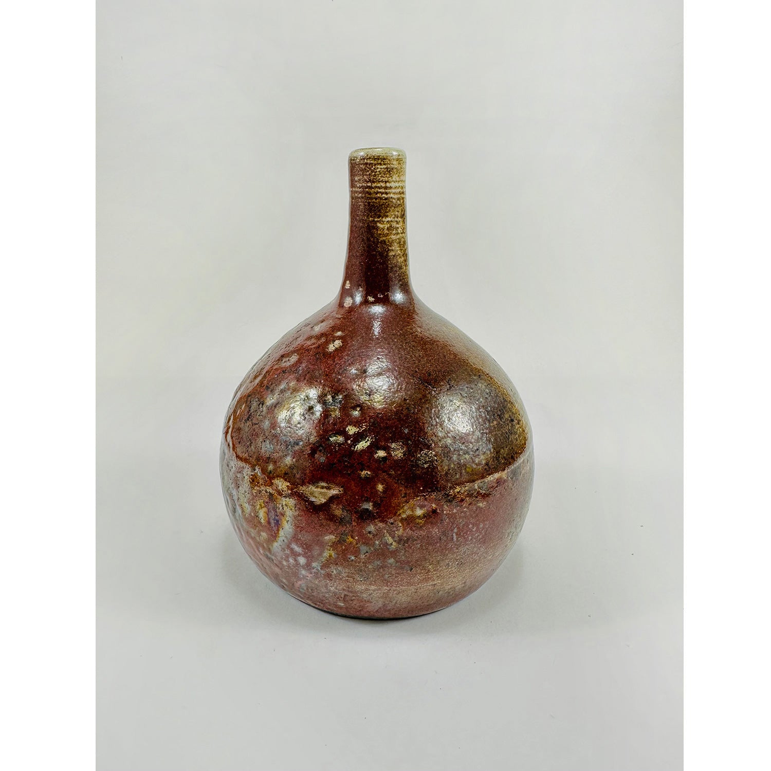 Small Spout Vase Beige - Petroff Gallery -  - Catherine Harasymiw - Small Spout Vase Beige, 5" x 4" x 4"