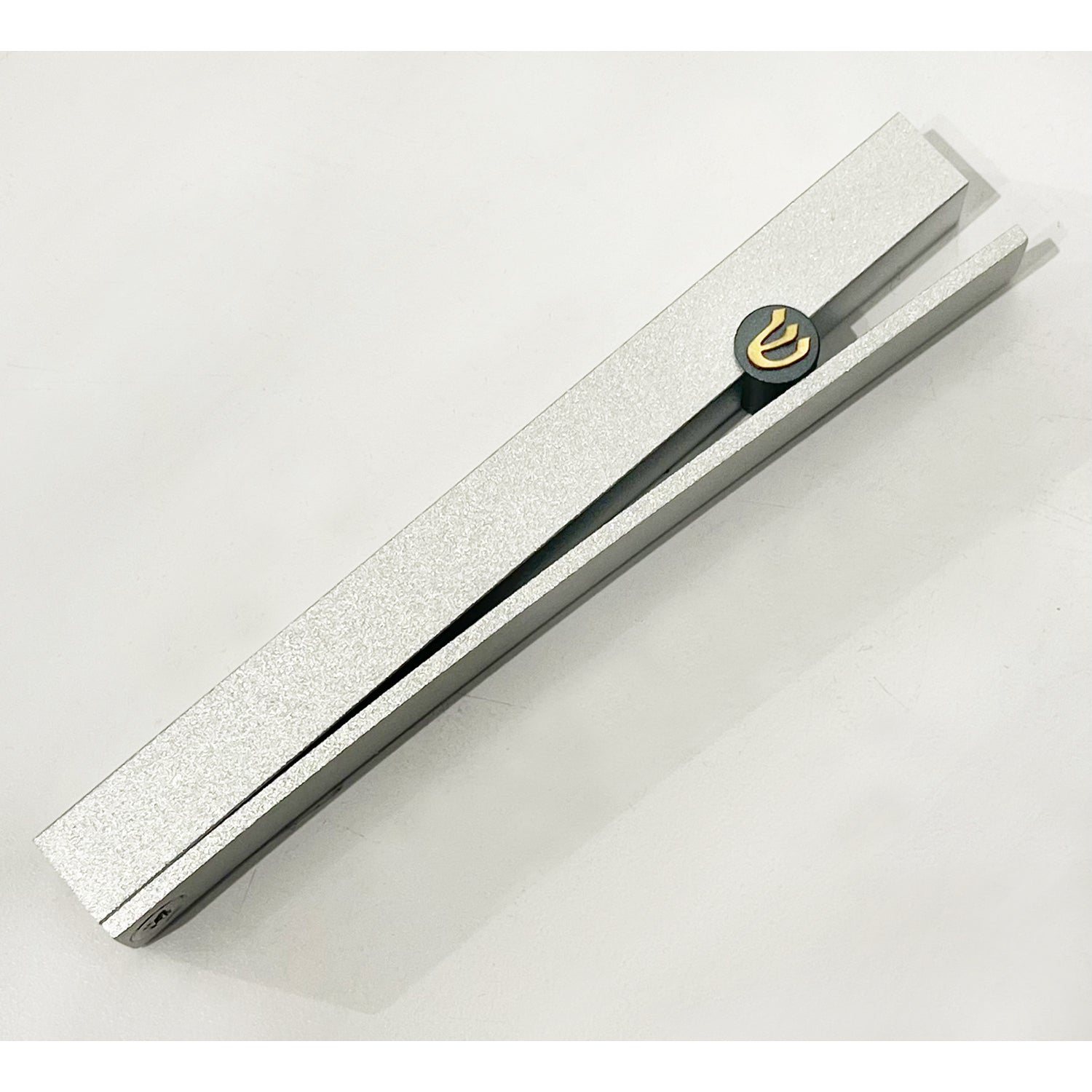 Small V Mezuzah Silver - Petroff Gallery - Judaica