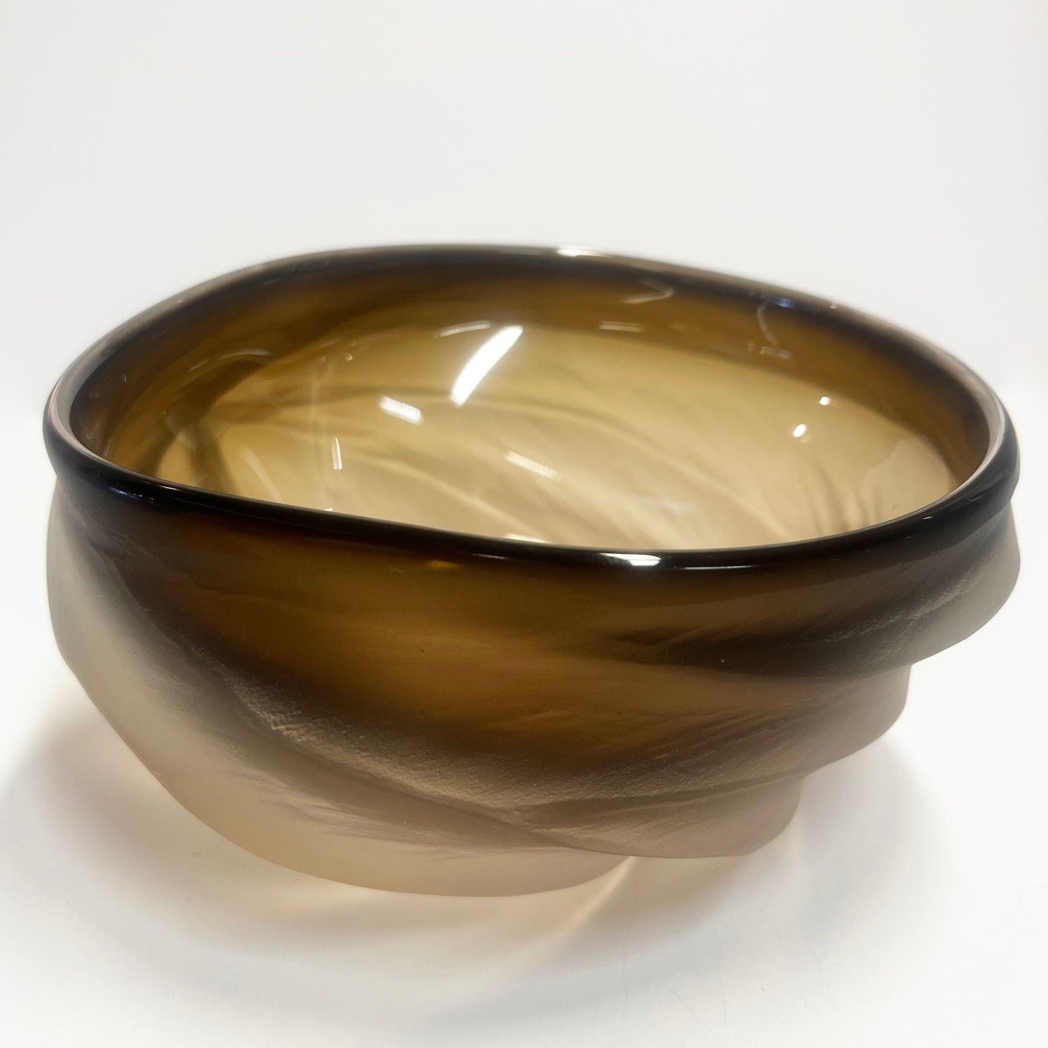 Smokey Topaz Undula Bowl - Petroff Gallery -  - Brad Copping - Smoky Topaz Undula Bowl