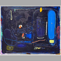 Sodalite 48" x 60" - Petroff Gallery - Paintings