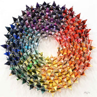 Spectral Loop II 24" x 24" - Petroff Gallery - Mixed Media Art