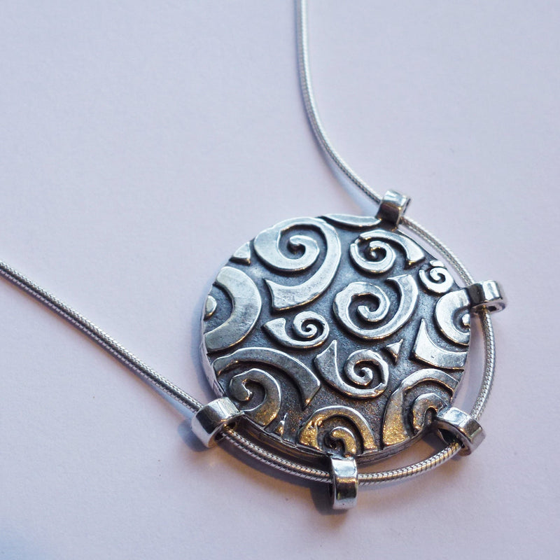 Spiral Circle Necklace - Petroff Gallery -  - Yair Stern - Spiral Circle Necklace