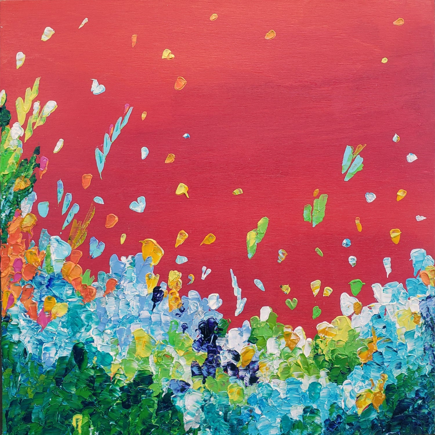 Spring Flowers 12" x 12" - Petroff Gallery - Painting 