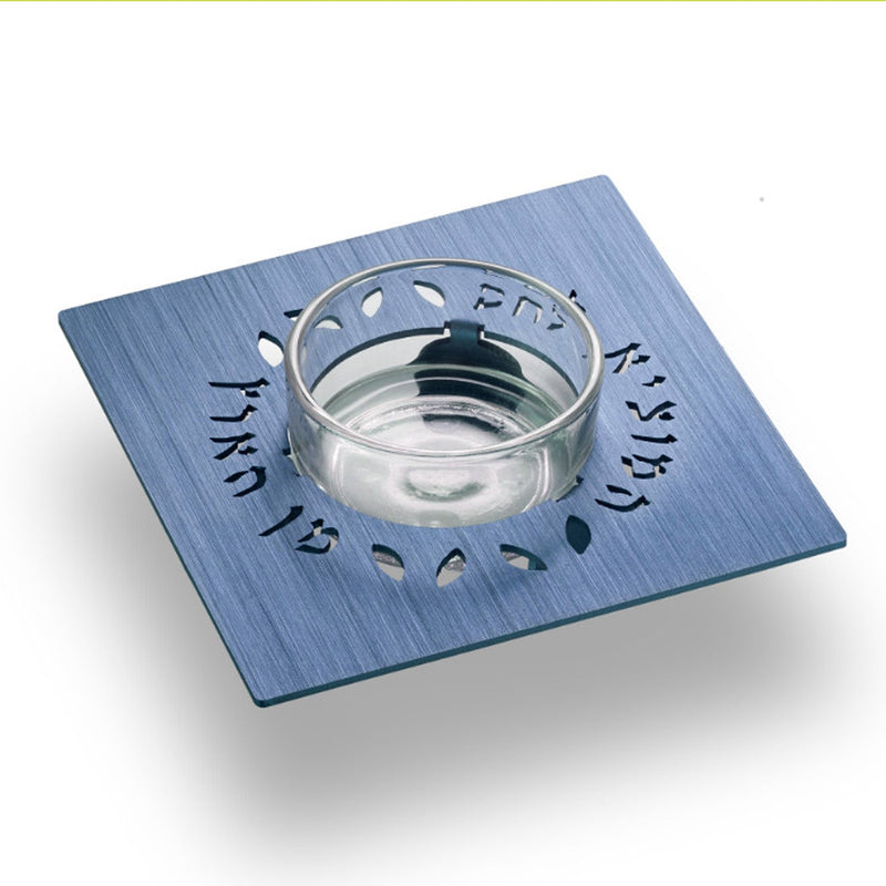 Square Salt Dish - Blue - Petroff Gallery -  - 