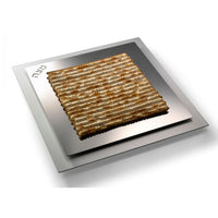Square Steel Matzah Plate - Petroff Gallery
