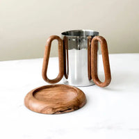 Wood Handle Washing Cup - Petroff Gallery - Judaica