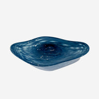 Steel Blue Manta - Petroff Gallery - Glass Art