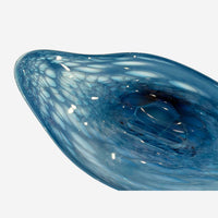 Steel Blue Manta - Petroff Gallery - Glass Art