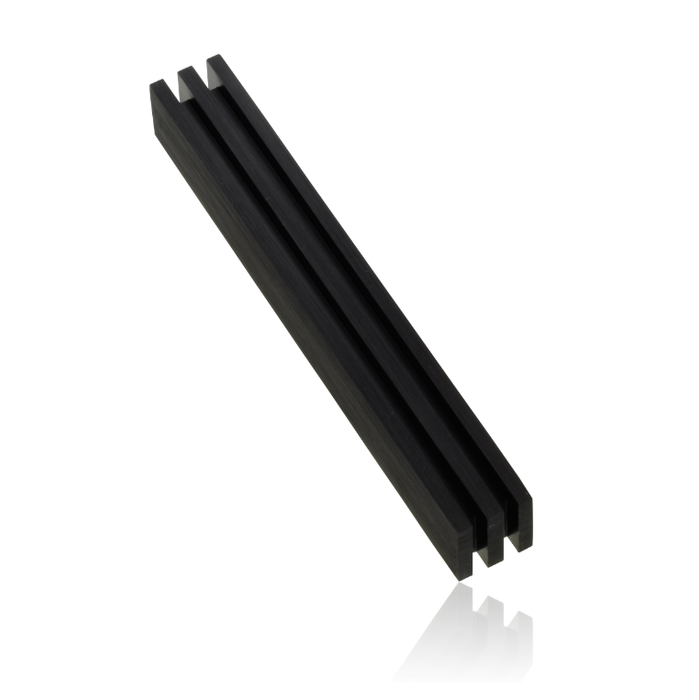 Stripe Mezuzah Black - Petroff Gallery - Judaica