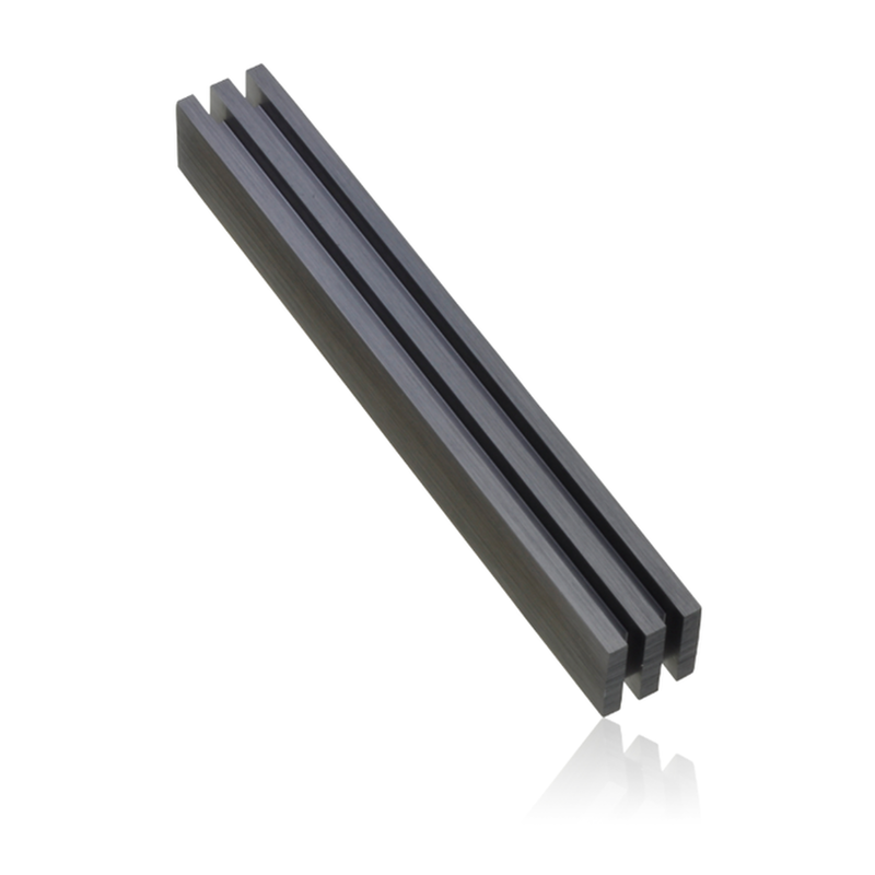 Stripe Mezuzah Grey - Petroff Gallery - Judaica