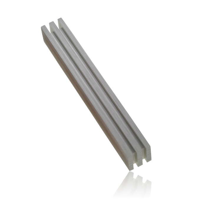 Stripe Mezuzah - Silver - Petroff Gallery -  - Adi Sidler - Stripe Mezuzah - Silver, 6.5" tall
