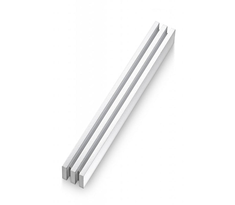 Stripe Mezuzah - White - Petroff Gallery -  - Adi Sidler - Stripe Mezuzah - White, 6.5" tall