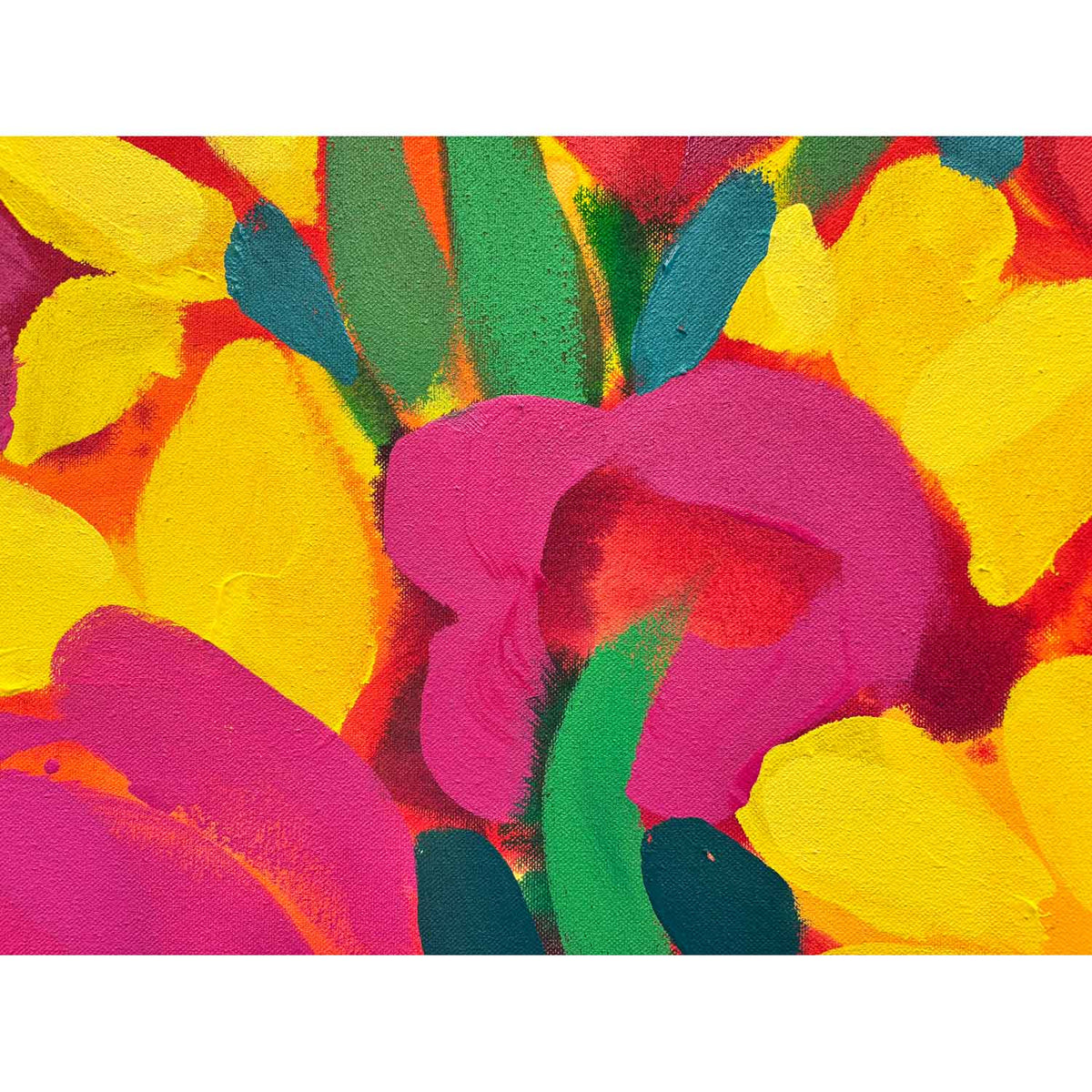 Studio Tulips 42" x 42" - Petroff Gallery - Painting