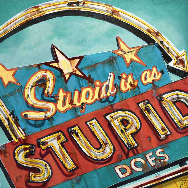 Stupid 20" x 20" - Petroff Gallery - Painting