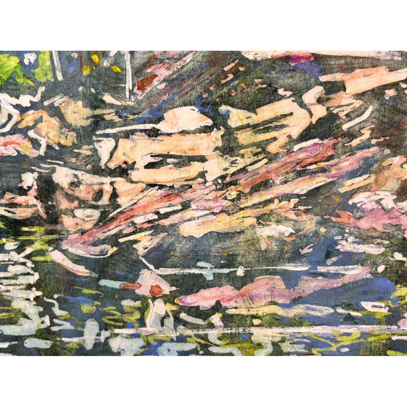 Summer Shoreline Grundy Lake 14" x 11" - Petroff Gallery - Painting