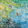 Summer Water Dazzle with Mallards 24" x 24" - Petroff Gallery - Painting